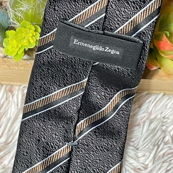 Ermenegildo Zegna seta silk tie - Picture 4 of 7